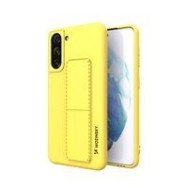 Калъф
  Wozinsky Kickstand Case flexible silicone cover with a stand Samsung Galaxy
  S21 5G yellow