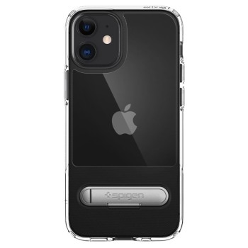 Удароустойчив силиконов кейс Spigen Slim Armor "S" за iPhone 12 mini, Crystal Clear