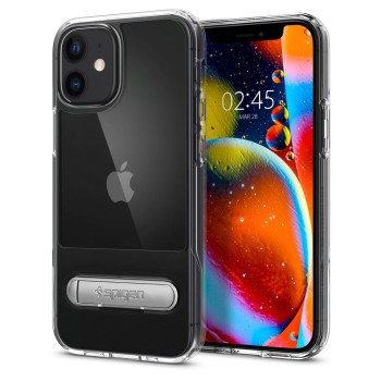 Удароустойчив силиконов кейс Spigen Slim Armor "S" за iPhone 12 mini, Crystal Clear