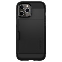 Удароустойчив силиконов кейс Spigen Slim Armor CS за iPhone 12 Pro Max, Black