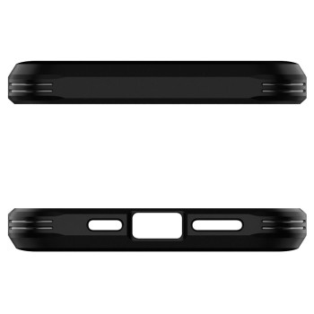 Удароустойчив силиконов кейс Spigen Tough Armor за iPhone 12 Pro Max, Black