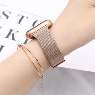 Каишка TECH-PROTECT THIN MILANESE за APPLE WATCH 4/5/6/7/SE (38/40/41 MM), Blush gold