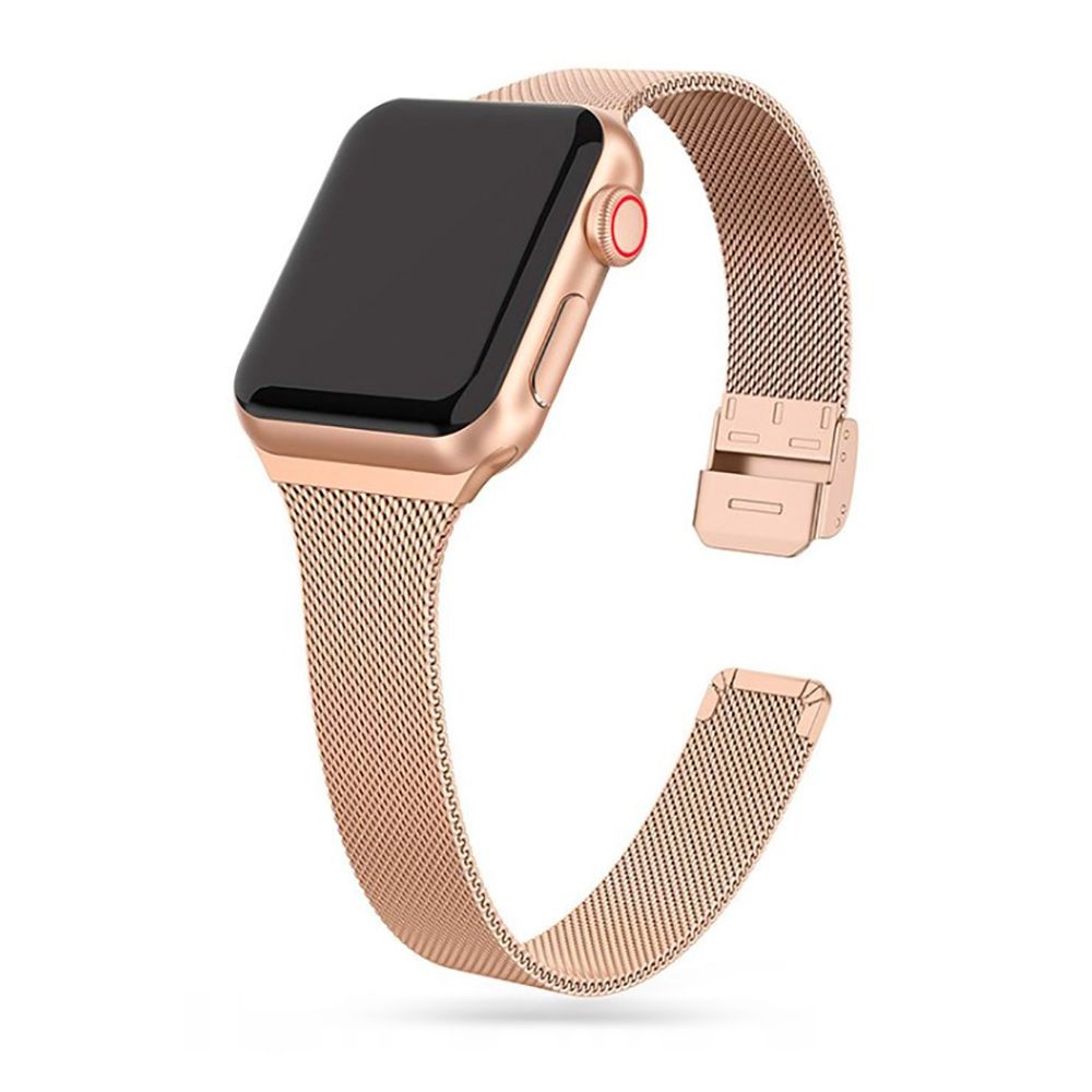 Каишка TECH-PROTECT THIN MILANESE за APPLE WATCH 4/5/6/7/SE (38/40/41 MM), Blush gold