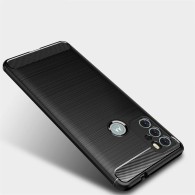 Калъф TECH-PROTECT TPUCARBON за MOTOROLA MOTO G60S, Черен