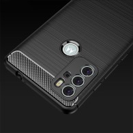 Калъф TECH-PROTECT TPUCARBON за MOTOROLA MOTO G60S, Черен