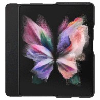 Кожен Калъф за SAMSUNG Z Fold 3, Leather Flip Cover Book Case EF-FF926LBE, Черен