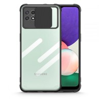 Калъф TECH-PROTECT CAMSHIELD за SAMSUNG GALAXY A22 5G, Черен/ Прозрачен