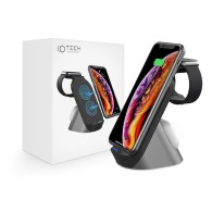 Безжично зарядно TECH-PROTECT H18 WIRELESS CHARGING STATION, Черен