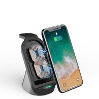 Безжично зарядно TECH-PROTECT H18 WIRELESS CHARGING STATION, Черен