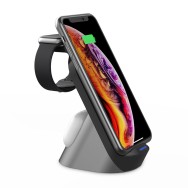 Безжично зарядно TECH-PROTECT H18 WIRELESS CHARGING STATION, Черен