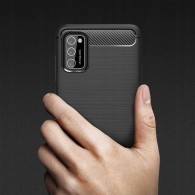 Калъф TECH-PROTECT TPUCARBON за XIAOMI REDMI 9T, Черен