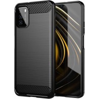 Калъф TECH-PROTECT TPUCARBON за XIAOMI REDMI 9T, Черен