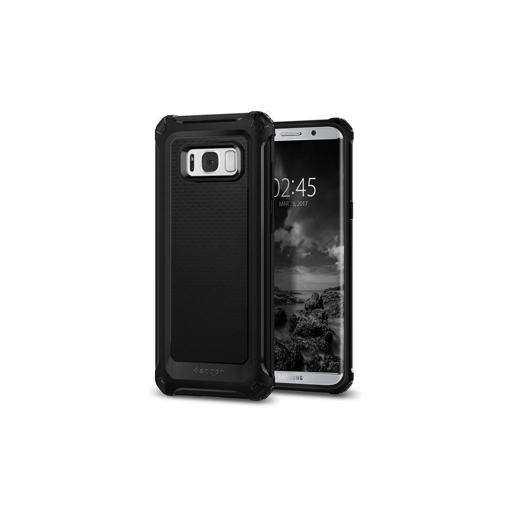 Spigen Rugged Armor удароустойчив силиконов (TPU) калъф за Samsung Galaxy S8+ Plus, Black