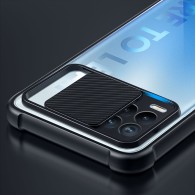 Калъф TECH-PROTECT CAMSHIELD за REALME 8/8 PRO, Черен/ Прзрачен