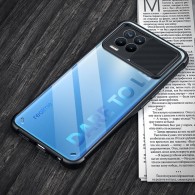 Калъф TECH-PROTECT CAMSHIELD за REALME 8/8 PRO, Черен/ Прзрачен
