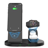 Станция за зареждане TECH-PROTECT W55 WIRELESS CHARGING STATION, Черен