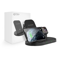 Станция за зареждане TECH-PROTECT W55 WIRELESS CHARGING STATION, Черен