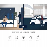 Кутия KLATKA FARADAYA TECH-PROTECT V3 KEYLESS RFID SIGNAL BLOCKER BOX CROSS, Черен