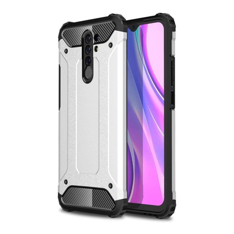 Калъф Hybrid Armor Case за Xiaomi Redmi 9 silver