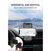 Стойка за кола с безжично зареждане TECH-PROTECT R3, Черен