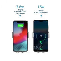 Стойка за кола с безжично зареждане TECH-PROTECT R3, Черен