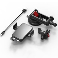 Стойка за кола с безжично зареждане TECH-PROTECT R3, Черен