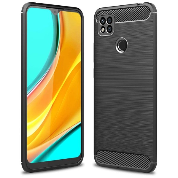 Калъф Flexible Carbon за Xiaomi Redmi 9C, black