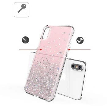 Калъф Wozinsky Star Glitter Shining за iPhone 12 Pro Max, Transparent