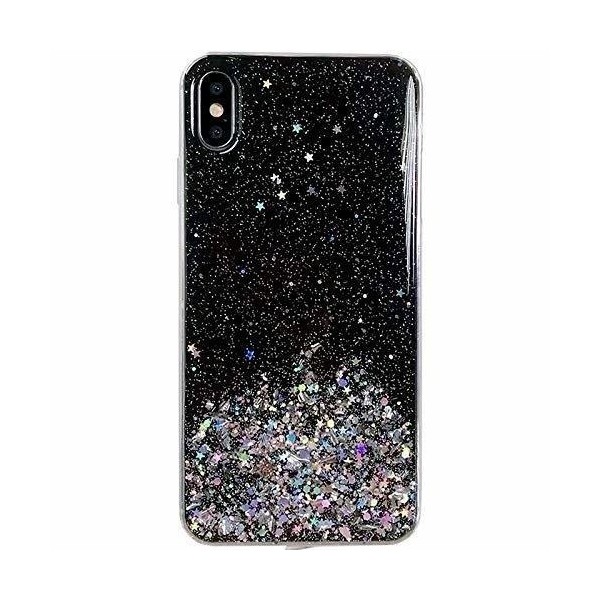 Калъф Wozinsky Star Glitter Shining за Samsung Galaxy A21S, Black