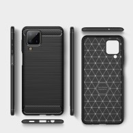 Калъф TECH-PROTECT TPUCARBON за SAMSUNG GALAXY M12, Черен