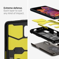 Spigen Tough Armor хибриден кейс с най-висока степен на защита Tech за Samsung Galaxy X cover Pro, Gunmetal