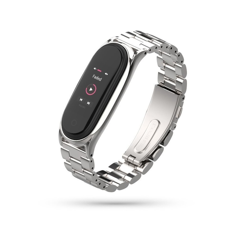 Каишка TECH-PROTECT STAINLESS за XIAOMI MI SMART BAND 5/6/6 NFC, Silver