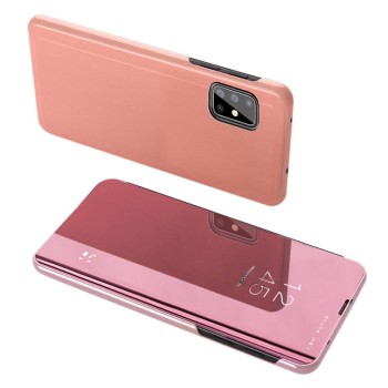 Калъф Clear View за Samsung Galaxy A51 5G / Galaxy A51 / Galaxy A31 pink