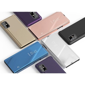 Калъф Clear View за Samsung Galaxy A51 5G / Galaxy A51 / Galaxy A31 pink