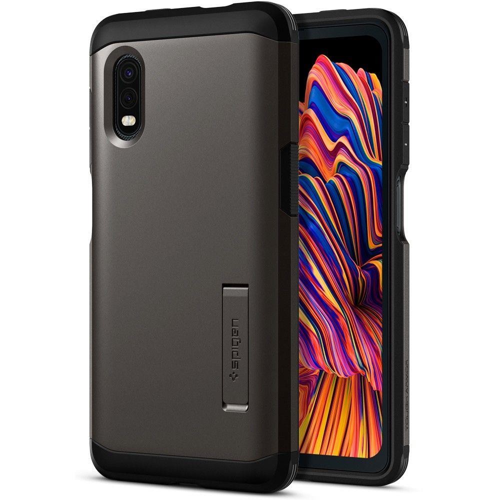 Spigen Tough Armor хибриден кейс с най-висока степен на защита Tech за Samsung Galaxy X cover Pro, Gunmetal