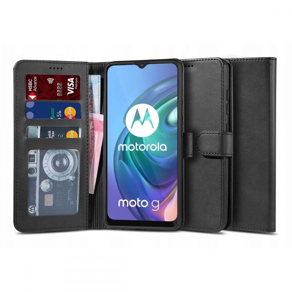 Калъф TECH-PROTECT WALLET ”2” за MOTOROLA MOTO G10/G30, Черен
