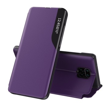 Калъф Eco Leather View Book за Xiaomi Redmi Note 9 Pro / Redmi Note 9S purple