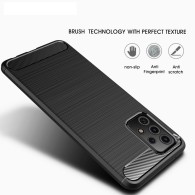 Калъф TECH-PROTECT TPUCARBON за SAMSUNG GALAXY A52 / A52S, Черен