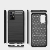 Калъф TECH-PROTECT TPUCARBON за SAMSUNG GALAXY A52 / A52S, Черен