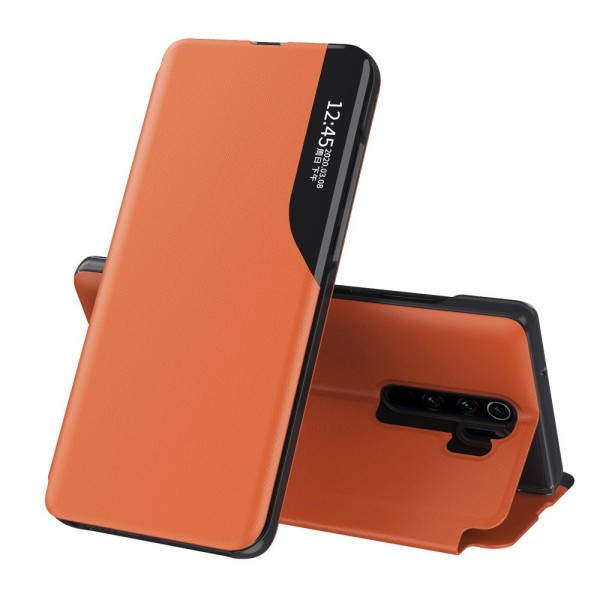 Калъф Eco Leather View Book за Xiaomi Redmi Note 8 Pro orange