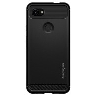 Spigen Rugged Armor удароустойчив силиконов (TPU) калъф за Google Pixel 3a XL, Matte Black