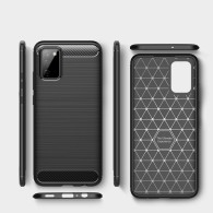Калъф TECH-PROTECT TPUCARBON за SAMSUNG GALAXY A02S, Черен