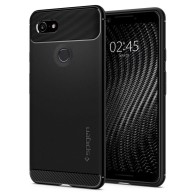 Spigen Rugged Armor удароустойчив силиконов (TPU) калъф за Google Pixel 3, Matte Black