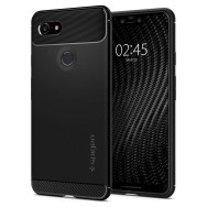 Spigen Rugged Armor удароустойчив силиконов (TPU) калъф за Google Pixel 3 XL, Black