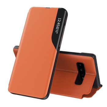Калъф Eco Leather View Book за Samsung Galaxy S10+ Plus orange