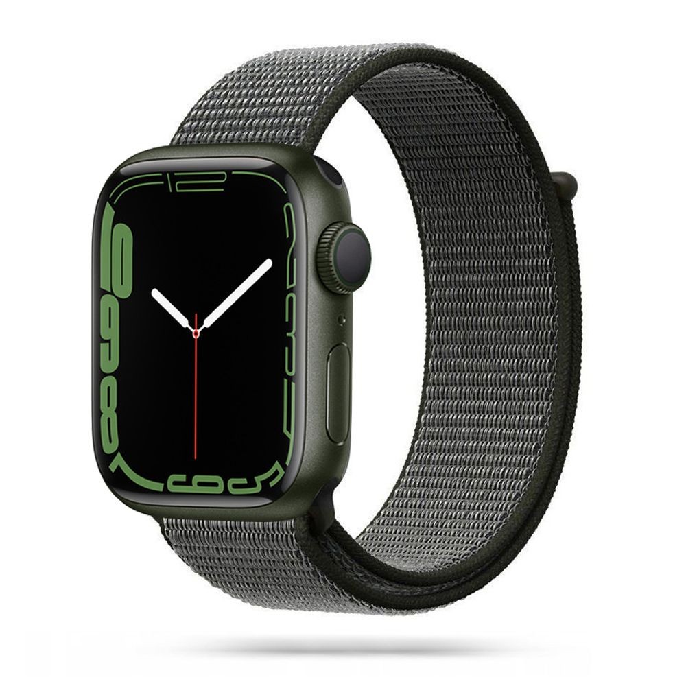 Каишка TECH-PROTECT NYLON за APPLE WATCH 4/5/6/7/SE (42/44/45 MM), Dark olive