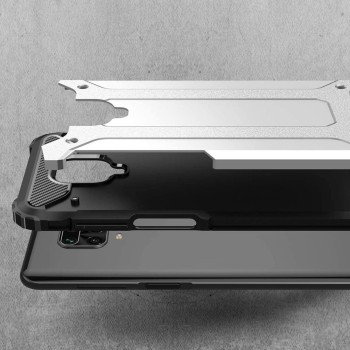 Калъф Hybrid Armor Case за Xiaomi Redmi 10X 4G / Xiaomi Redmi Note 9 silver
