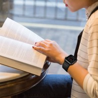 Каишка TECH-PROTECT LEATHERFIT за APPLE WATCH 4/5/6/7/SE (42/44/45 MM), Черен