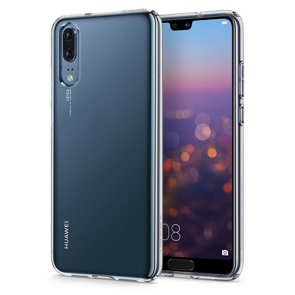 Spigen Liquid Crystal тънък силиконов (TPU) калъф за Huawei P20, Crystal Clear