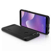 Spigen Rugged Armor удароустойчив силиконов (TPU) калъф за Huawei Y7 Prime (2018) / Honor 7c, Black